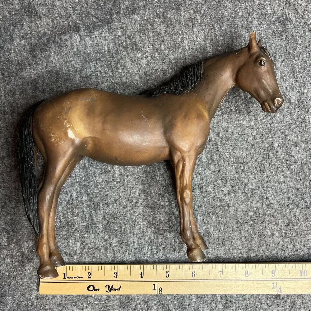 Vintage Breyer #3155 Thoroughbred Mare & Suckling Foal Set Dark Variation Horse